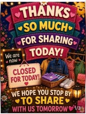 🚫CLOSED🚫 FRI 5/29 🌴💛🌴 TOPS 💛 SHARE 3